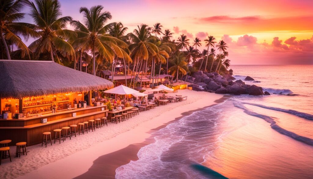 Bar Pantai dengan Sunset View
