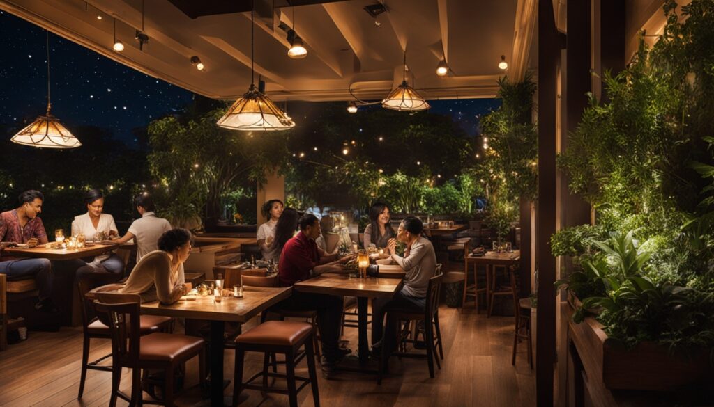 Cafe Malam dengan Kenyamanan yang Ditingkatkan