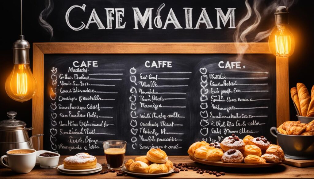 Menu Spesial Cafe Malam