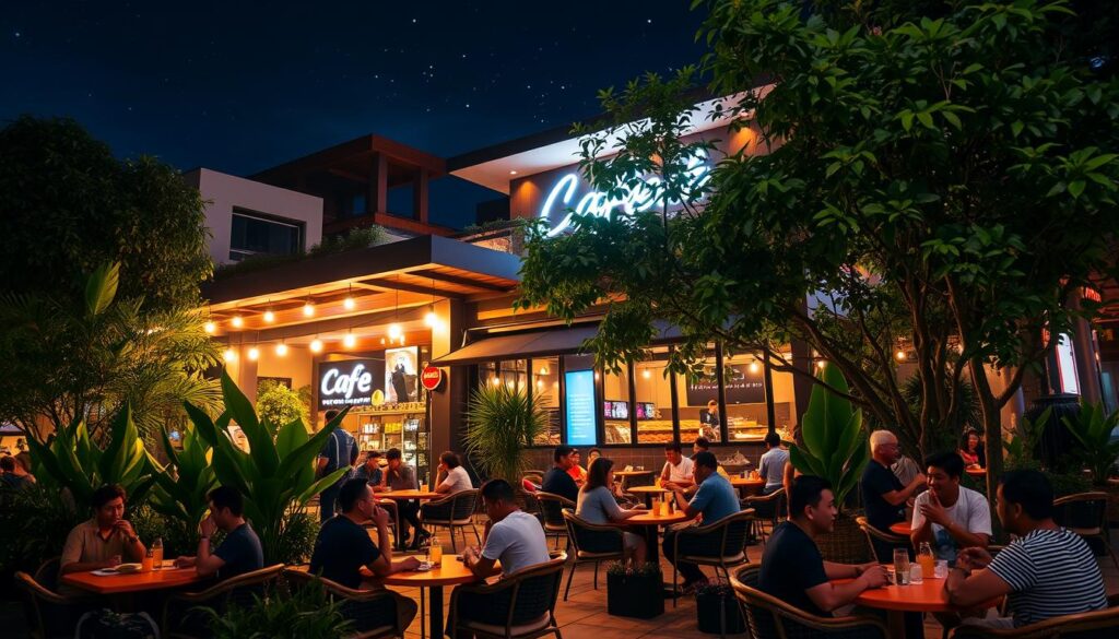 Cafe malam Jakarta