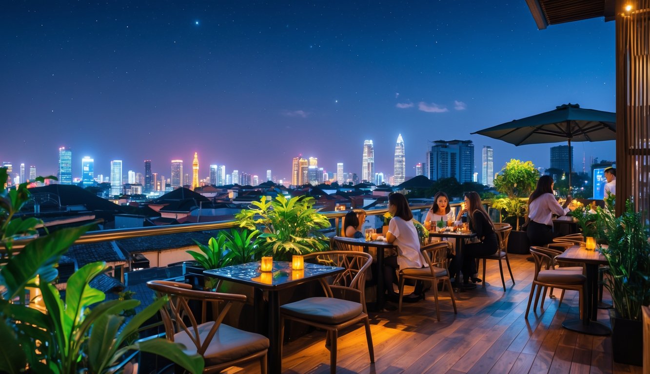 10 Cafe Malam Terbaik di Indonesia dengan Pemandangan Kota yang Menawan untuk Santai Sore Anda