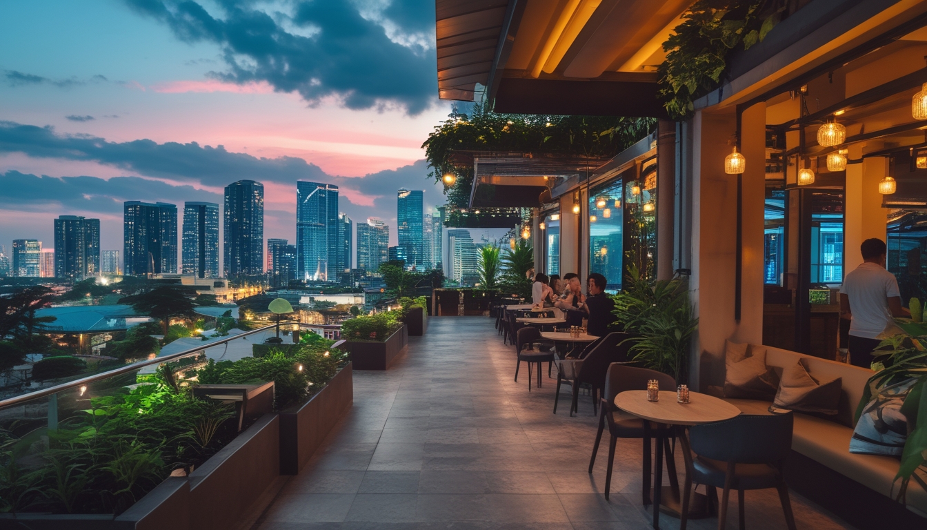 Cafe Malam Instagramable di Indonesia 2026 dengan View Kota dan Outdoor Area Terbaik