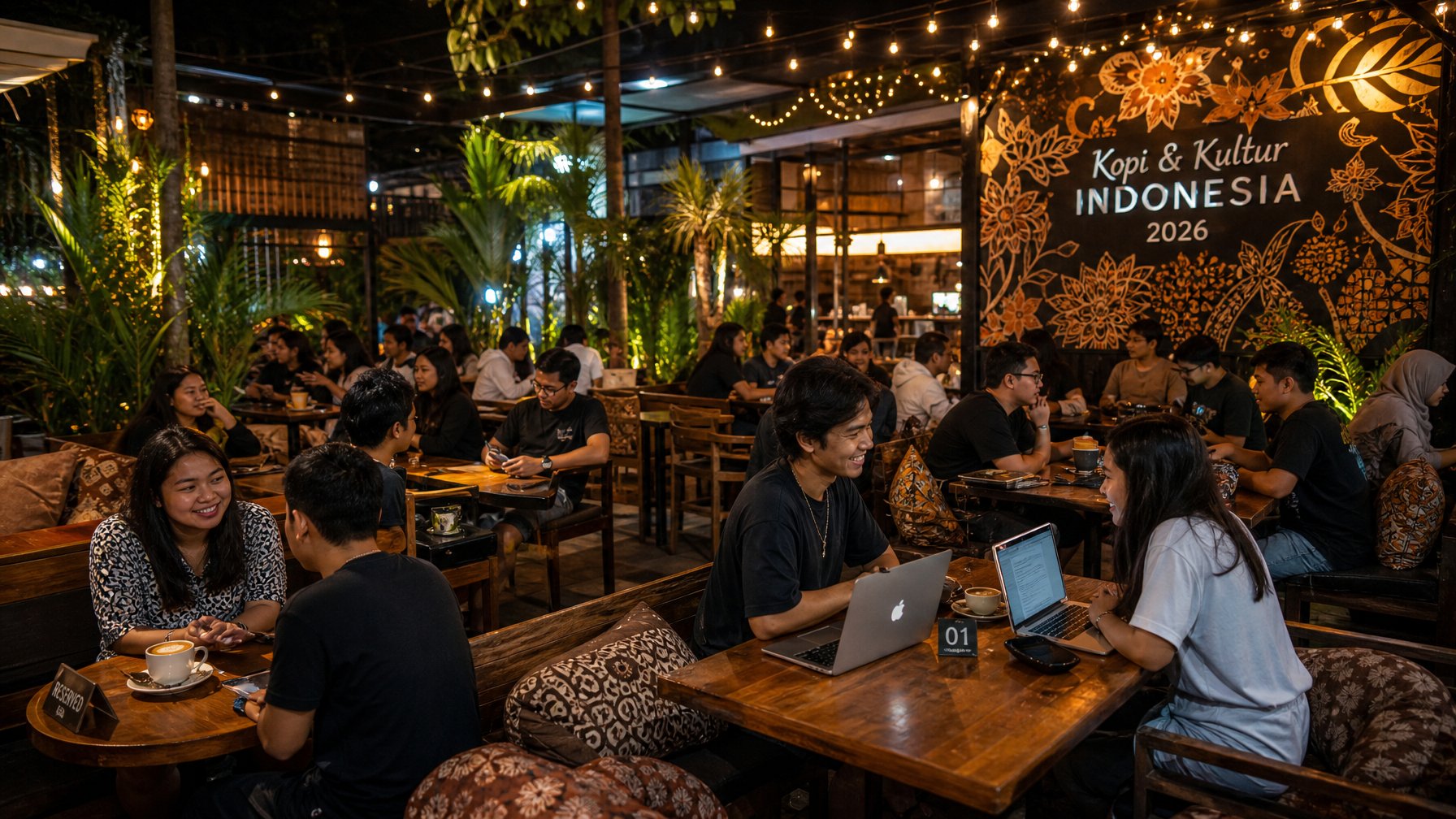 10 Cafe Malam Terbaik di Indonesia Terbaru 2026 yang Ramai Dikunjungi Anak Muda