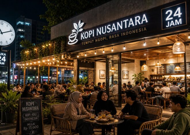 Rekomendasi Cafe Malam Terbaik di Indonesia 2026 yang Murah dan Buka 24 Jam