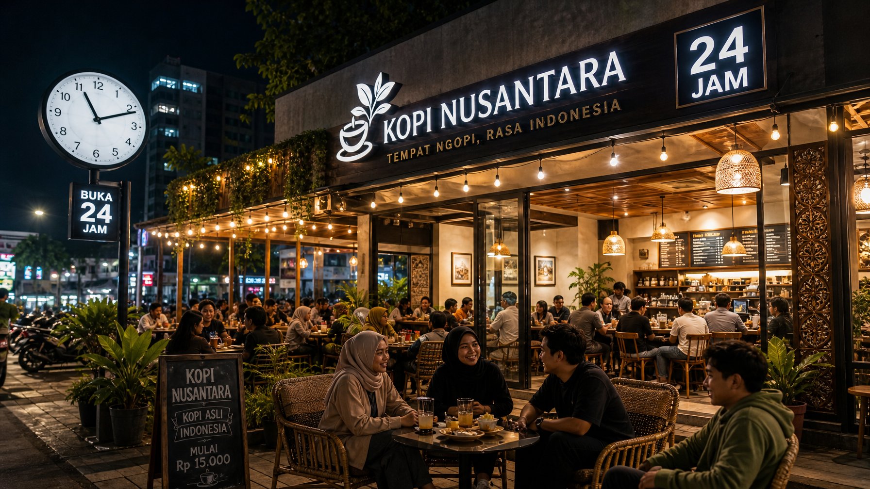 Rekomendasi Cafe Malam Terbaik di Indonesia 2026 yang Murah dan Buka 24 Jam