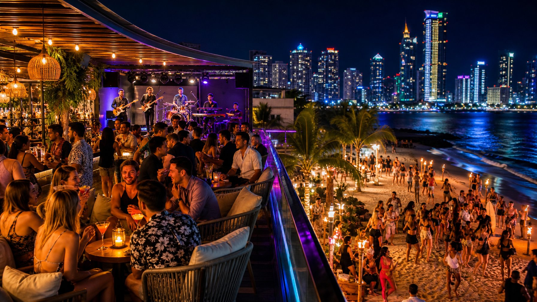 Eksplorasi Wisata Hiburan Malam Terbaru 2026: Menikmati Rooftop Bar, Live Music, dan Party Beach