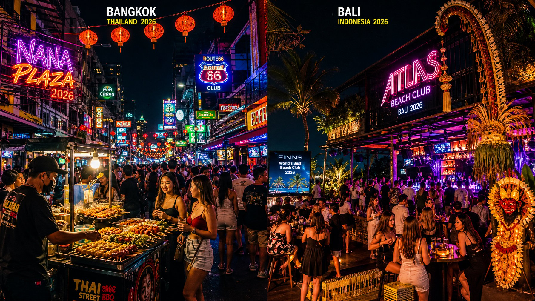 Daftar Wisata Hiburan Malam Terbaru 2026 di Bangkok dan Bali