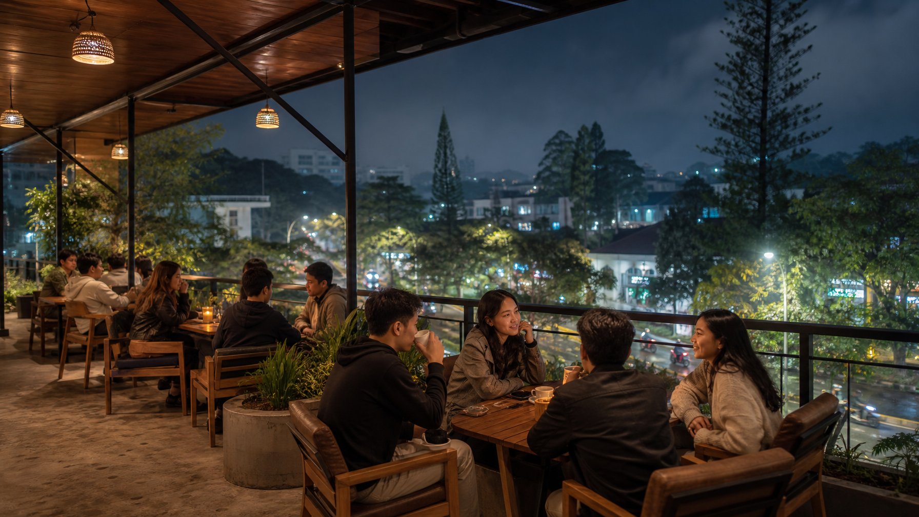 Spot Nongkrong Malam Hari Paling Hits di Kota Malang dengan Udara Sejuk